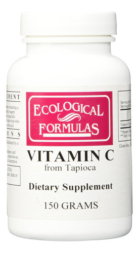 Ecological Formulas - Vitamina C De Tapioca 150 Gms [salud Y