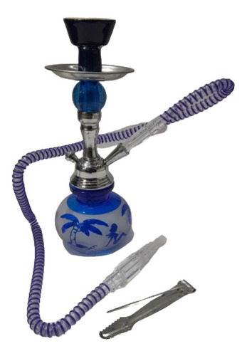 Imagen 2 de 8 de Narguile Pipa Agua Narguila Shisha Hookah 1 Manguera 28 Cm.