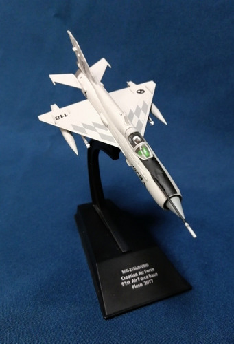 Miniatura Diecast 1/100, Mig21 Bisd/umd Lancer, Croacia 2017