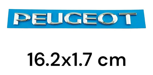 Emblema Logo Para Peugeot 16.2x1.7 Metálico