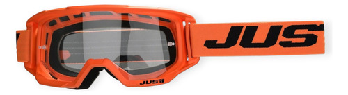 Googles Just1 Vitro Naranja Motocross Enduro Downhill Rzr Lente Agua Armazón Naranja Claro Talla Unitalla