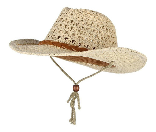 Sombrero De Paja Hat De Sol Estilo De Vaquero Occidental