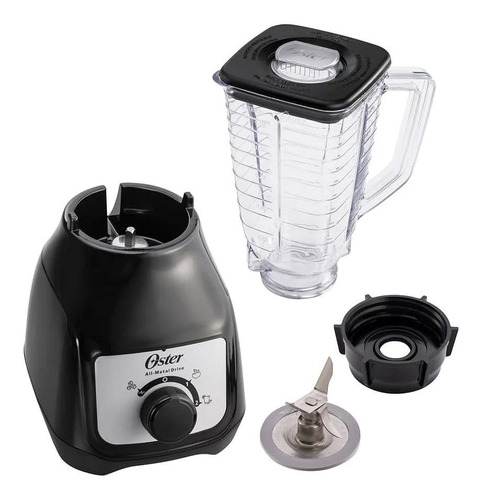 Imagen 2 de 3 de Licuadora Oster BLSTKAP 1.25 L negra con vaso de plástico 127V