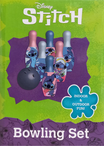 Set De Boliche De Stitch (6 Pinos Y 1 Bola) What Kids Want
