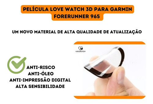 Kit Love Watch Garmin Forerunner 965 Preto