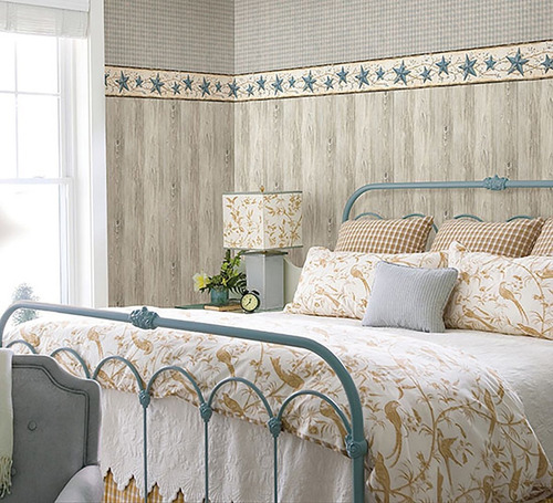 Chesapeake Ctr65366b June Blue Heritage Papel Pintado