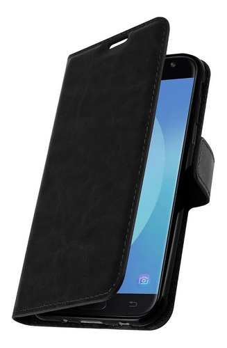 Funda Para Samsung J7 Neo Flip Cover Eco Cuero Dmc