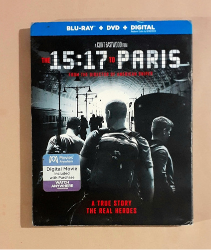 The 15:17 To Paris ( Clint Eastwood ) Blu-ray + Dvd Original