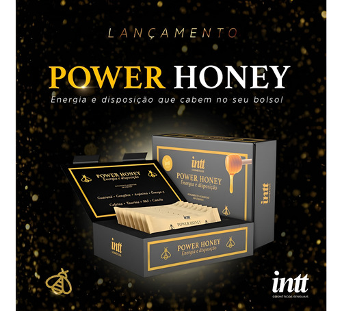 Caixa Power Honey Intt - Suplemento Alimentar Com 8 Sachês