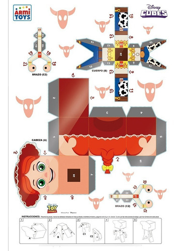 Toy Story, Armi Toys Kit 4 Piezas Muñecos Armables Cubes