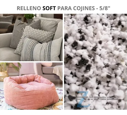 Rellenos Para Cojines- Floca, Poliestireno, Copos de Espuma