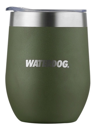 Vaso Térmico Waterdog Copon Mate 350cc Con Tapa Acero Inox