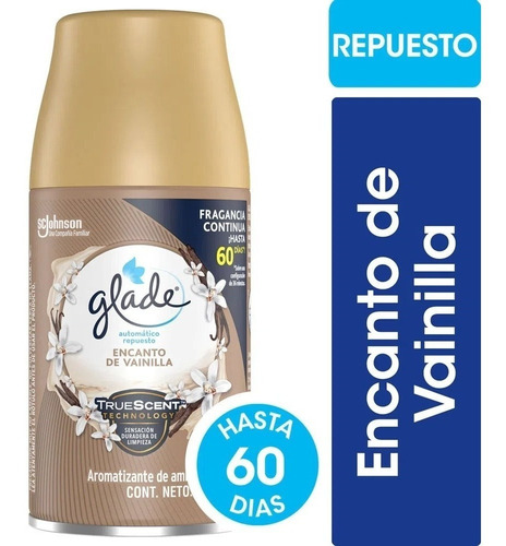 Imagen 1 de 1 de Desodorante Ambiente Glade Rep. Encanto De Vainilla X 270cc