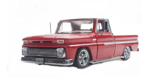 Pickup Chevy C-10 Styleside Lowrider 1965 Roja 1:18 Sun Star