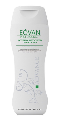 Shampoo De Reparación Amino-keratin Shampoo Eóvan 400 Ml