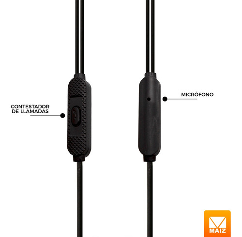 Audifonos In Ear Alambricos Microfono Celular Manos Libres