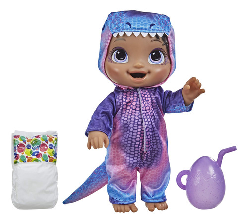 Baby Alive Muñeca Dino Cuties, Tiranosaurio, Accesorios De M