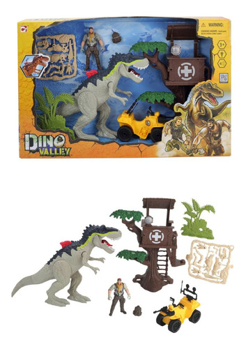 Figura De Acción Dinosaurio Set Carros Y Figuras 