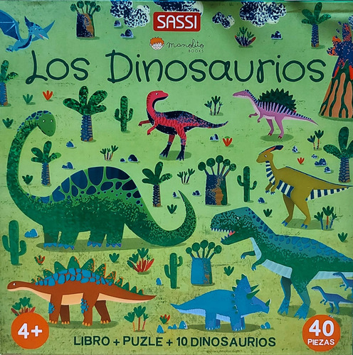 Los Dinosaurios - Libro + Puzle + 10 Figuras