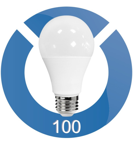 Paq. 100 Foco Led 10w E26 A19 Lampara Candil Watts Frio