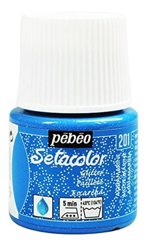 Pebeo Luz Telas Glitter Setacolor Pintura De Tela, 45 ml