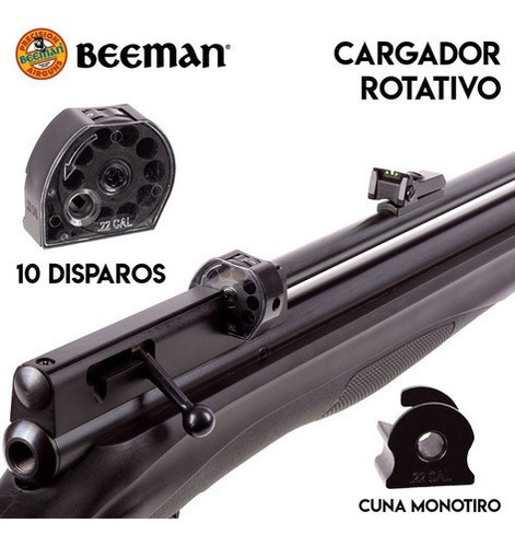 Imagen 5 de 10 de Rifle Pcp Beeman Chief 2 Plus-s Cal 5.5 Mm Mod 1336 Aire
