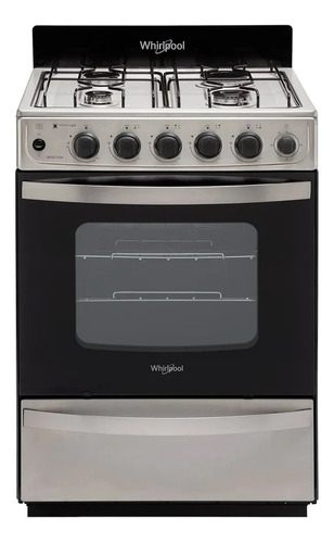 Cocina Whirlpool Wfx57dw 4 Hornallas Multigas 56cm Inox