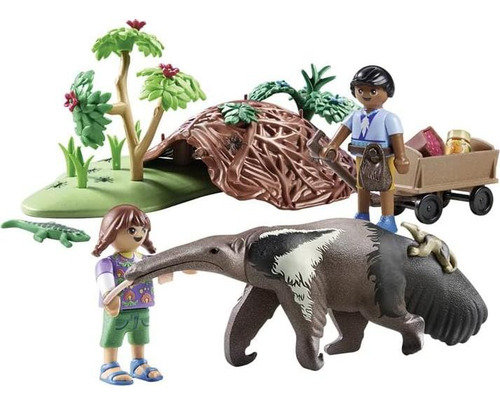Cuidado Del Oso Hormiguero Playmobil 71012 Con Accesorios