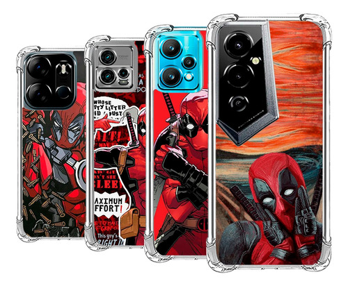 Forro Antigolpes Deadpool Realme Todos Los Modelos