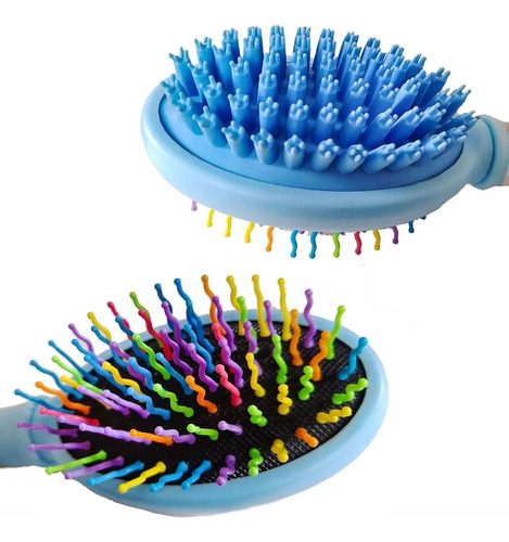 Desata Nudo Cepillo Mascota Doble Cerda Brillo Masaje Outlet