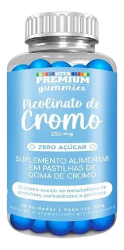 Picolinato De Cromo Em Goma Zero Açúcar 30un - Vita Premium