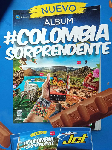 36 Chocolatinas Álbum Colombia Sorprendente 