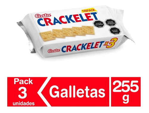 Costa Tripack Galleta Crackelet - 255 Grs