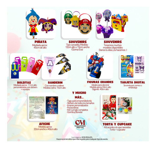 Kit Combo Decoracion Cumpleaños Plim Plim Banderin Marvez