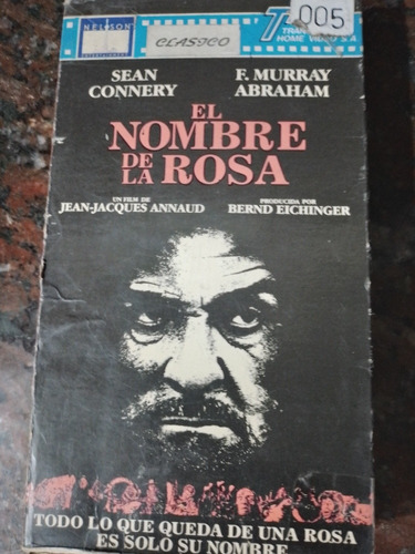 Película Original En Vhs El Nombre De La Rosa