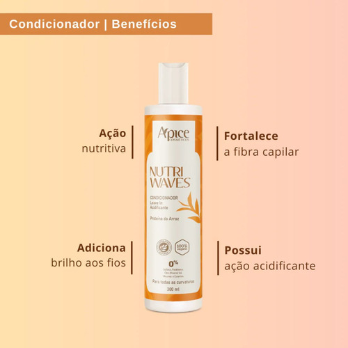 Kit Capilar Nutri Waves Apice Ondulados 04 Itens