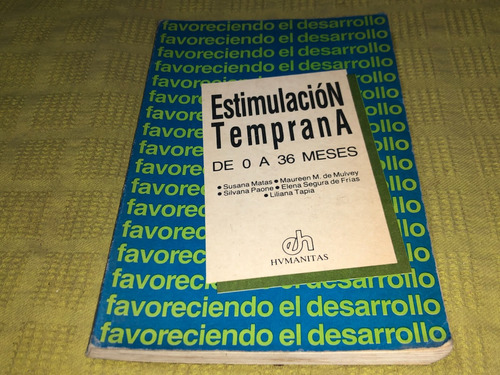 Estimulacion Temprana De 0 A 36 Meses - Hvmanitas