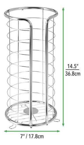 Soporte Para Papel Higiénico Mdesign, Metal, Para 3 Rollos