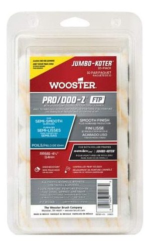 Rodillos De Pintura Wooster Rr582-4 Jumbo Pro/doo-z...