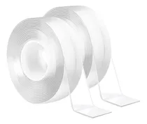Comprar Pack X2 Cinta Doble Contacto Cinta Doble Faz Cinta Magica 5m Color Transparente