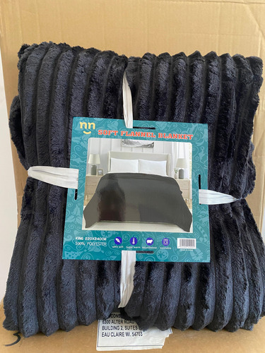 Cobija Surco King Size Verzonni 220cmx240cm Negro Surco