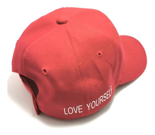 Imagen 3 de 4 de Gorra Kpop Coreano Aros Roja Bts Ly Love Yourself Puertas
