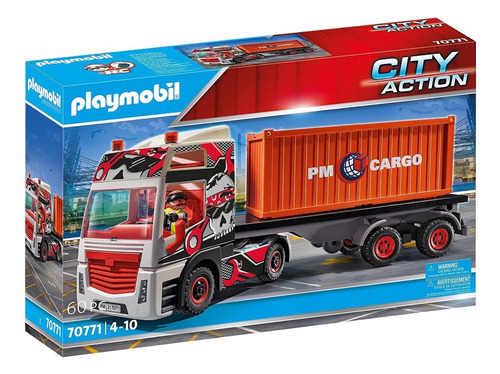 Playmobil City Action 70771 Camión Con Remolque