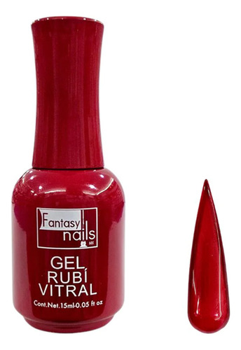 Gel Polish Uv Fantasy Nails Color A Elegir 18 Rubi Vitral