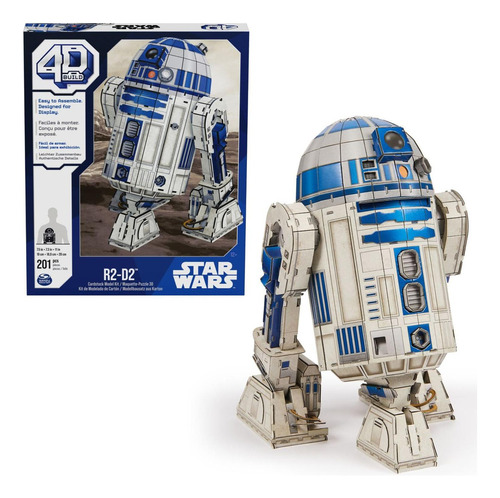 Rompecabezas 4d Build 3d R2-d2 Star Wars Puzzle 201 Piezas