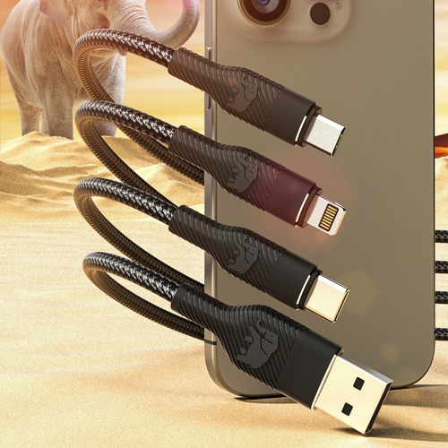 Cable De Carga Usb A Tipo C Negro De 1 M Para Android