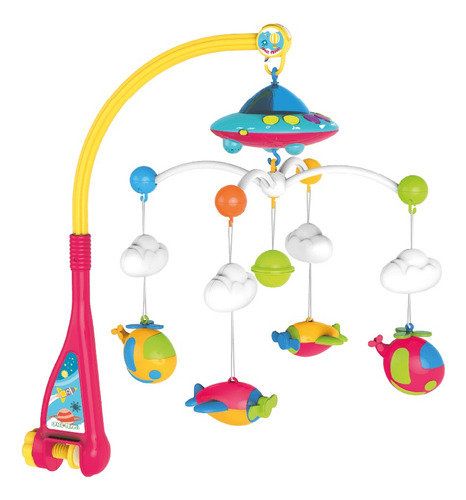 Cunero Movil Musical Ovni Ok Baby Cod Okbb0370 Color Multicolor