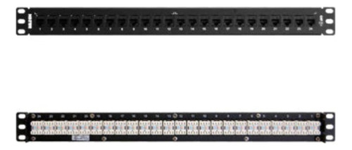 Panel De Parcheo Belden Ax103253 Cat6 24ptos 1u Precargado