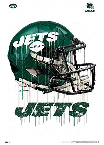 Trends International Nfl New York Jets - Drip Helmet 20 Wall