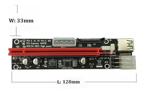 Riser Pci Express , Adaptador Para Tarjetas Graficas